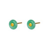 TOMEI Blissfully Jade Earrings, Yellow Gold 750