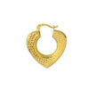 TOMEI Lusso Italia Heart Motive Earrings, Yellow Gold 916