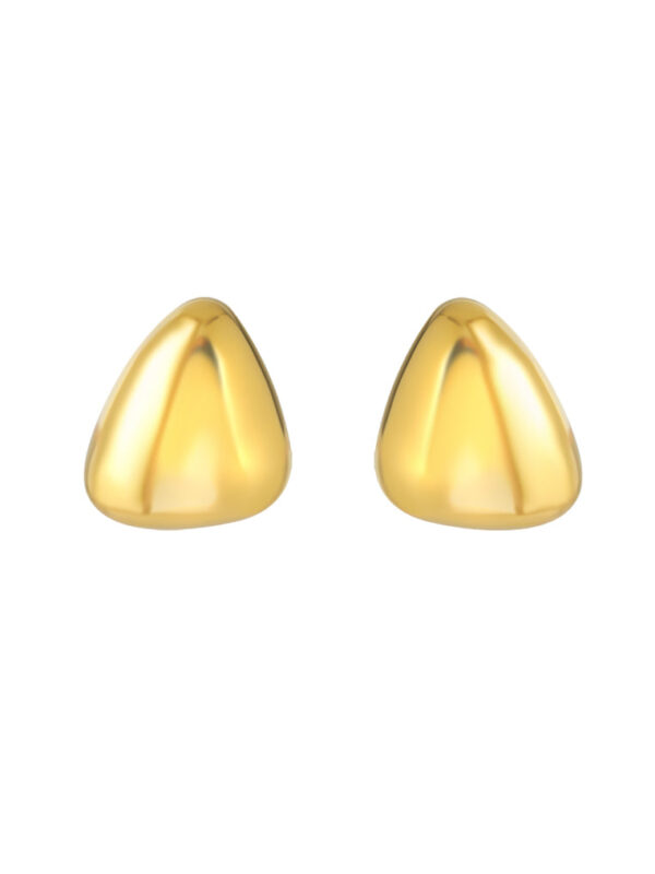 TOMEI Lusso Italia Triangular Earrings, Yellow Gold 916
