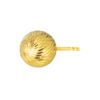 TOMEI Lusso Italia Lasered Cutting Ball Earrings, Yellow Gold 916