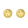 TOMEI Lusso Italia Lasered Cutting Ball Earrings, Yellow Gold 916