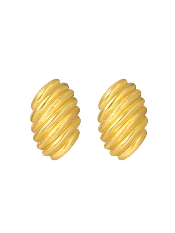 TOMEI Lusso Italia Spiralous Earrings, Yellow Gold 916