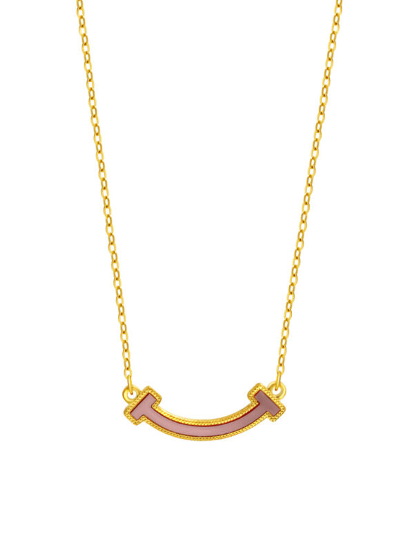 TOMEI Mother-Of-Pearl Smile-like Necklace, Yellow Gold 999 (5G)