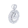 TOMEI Glimmering Grace Collection Diamond Pendant, White Gold 750