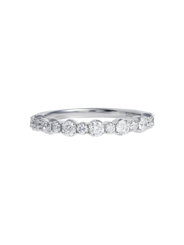 TOMEI Glimmering Grace Collection Eternity Ring, White Gold 750