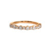 TOMEI Glimmering Grace Collection Eternity Ring, Rose Gold 750