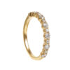 TOMEI Glimmering Grace Collection Eternity Ring, Yellow Gold 750