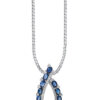 TOMEI Blue Sapphire Pendant, White Gold 750