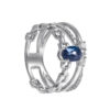 TOMEI Blue Sapphire Ring, White Gold 750