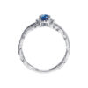 TOMEI Blue Sapphire Ring, White Gold 750