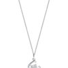 TOMEI Chic Radiance Collection Diamond Pendant Set, White Gold 585