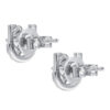 TOMEI Chic Radiance Collection Diamond Earrings, White Gold 585