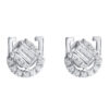 TOMEI Chic Radiance Collection Diamond Earrings, White Gold 585