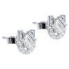 TOMEI Chic Radiance Collection Diamond Earrings, White Gold 585