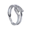 TOMEI Chic Radiance Collection Diamond Ring, White Gold 585