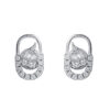 TOMEI Opulent Ovals Collection Diamond Earrings, White Gold 585