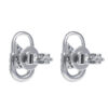 TOMEI Opulent Ovals Collection Diamond Earrings, White Gold 585