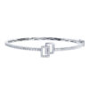 TOMEI Brilliance Collection Diamond Bangle, White Gold 585