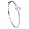 TOMEI Brilliance Collection Diamond Bangle, White Gold 585