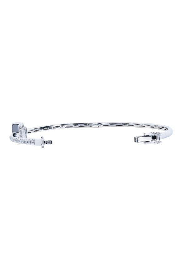 TOMEI Brilliance Collection Diamond Bangle, White Gold 585
