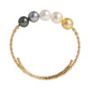 TOMEI Luminous Pearl Bangle, Yellow Gold 750
