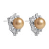 TOMEI Luminous Pearl Earrings, White Gold 750