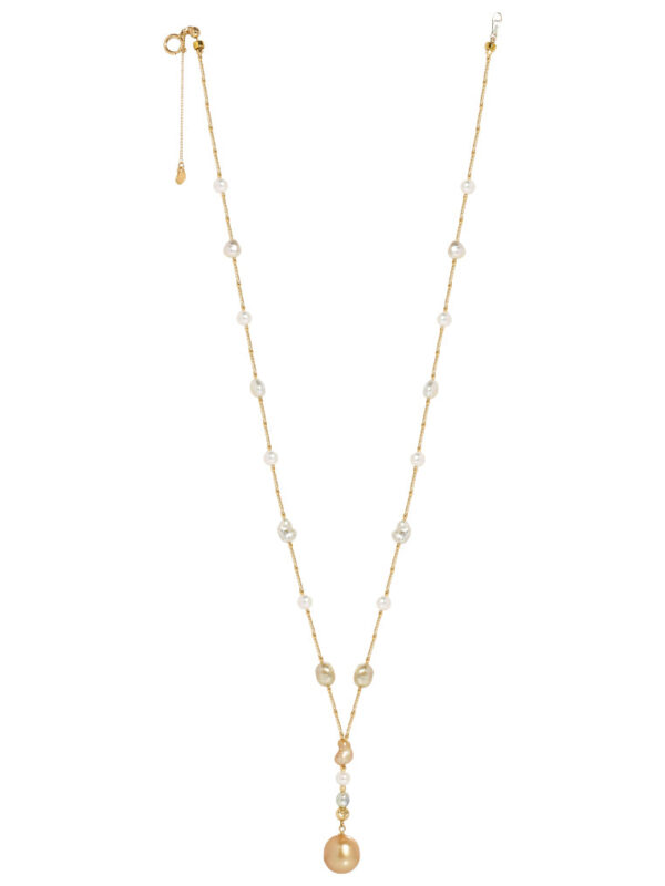 TOMEI Luminous Akoya Pearl Necklace, Yellow Gold 750