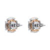 TOMEI Diamond Earrings, White+Rose Gold 750