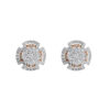 TOMEI Diamond Earrings, White+Rose Gold 750
