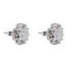TOMEI Diamond Earrings, White+Rose Gold 750