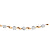TOMEI Diamond Bracelet, White+Rose Gold 750