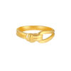 TOMEI Buckle Ring, Yellow Gold 916