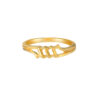 TOMEI Minimalist Ring, Yellow Gold 916