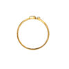 TOMEI Dual-Tone Heart Connected Ring, Yellow Gold 916