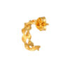 TOMEI Leaves Twirling Earrings, Yellow Gold 916