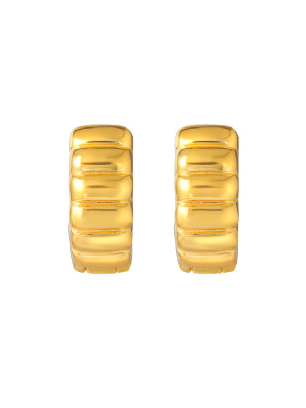 TOMEI Hoop Earrings, Yellow Gold 916