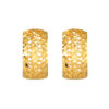 TOMEI Hollow Carving Hoop Earrings, Yellow Gold 916