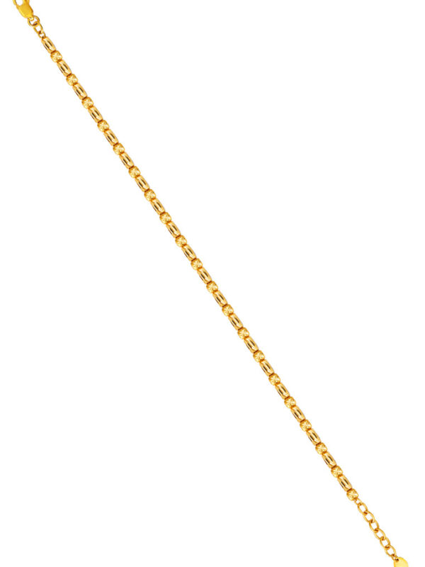 TOMEI Lasered Cube Bracelet, Yellow Gold 916