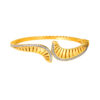 TOMEI Diamond Cut Collection Hollow Art Bangle, Yellow Gold 916