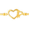 TOMEI Duo Heart Bangle, Yellow Gold 916