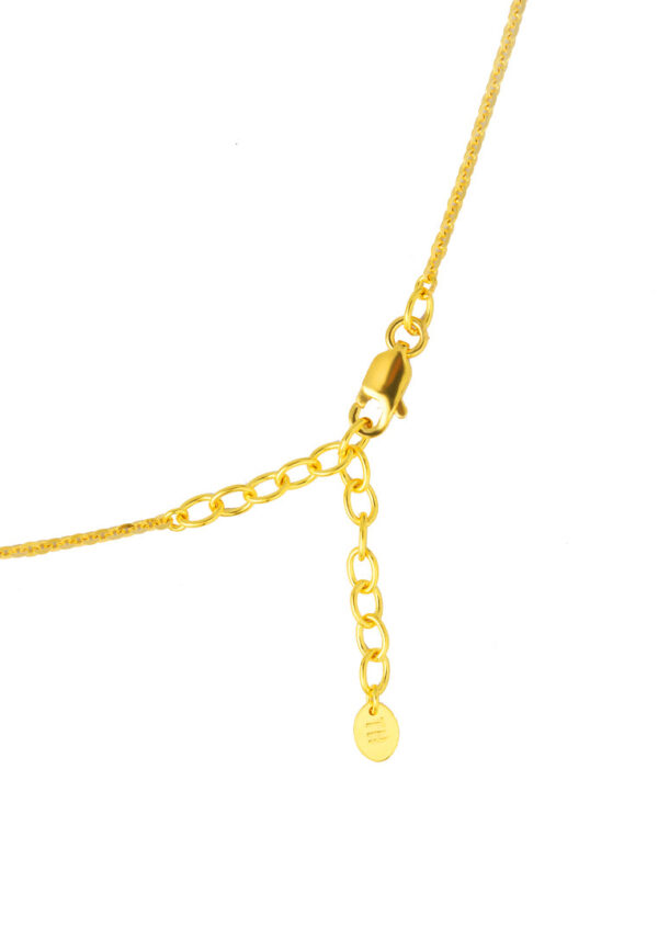 TOMEI Duo Heart Necklace, Yellow Gold 916