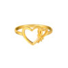 TOMEI Duo Heart Ring, Yellow Gold 916