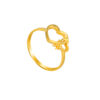 TOMEI Duo Heart Ring, Yellow Gold 916