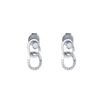 TOMEI Diamond Earrings, White Gold 375