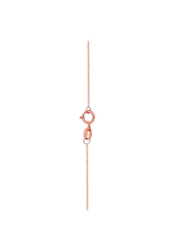 TOMEI Lovely Knot Necklace, Rose Gold 750