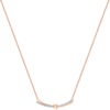 TOMEI Lovely Knot Necklace, Rose Gold 750