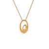 TOMEI Diamond Pendant Set, Yellow Gold 375