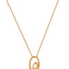 TOMEI Diamond Pendant Set, Yellow Gold 375