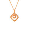 TOMEI Diamond Pendant Set, Yellow Gold 375