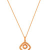 TOMEI Diamond Pendant Set, Yellow Gold 375